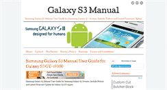 Desktop Screenshot of galaxys3manual.com